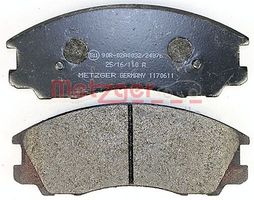 METZGER 1170611 Bremsbelagsatz, Scheibenbremse